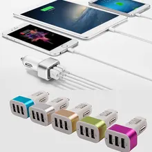 Универсальный тройной Переходник USB для зарядки в машине USB разъем 3 порта автомобильное зарядное устройство 3.1A 2.1A 1.1A для iPhone 6 Plus samsung S7 DXY88