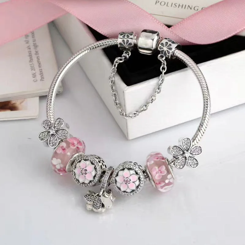 

Kristie 100% Silver Bracelet Esterline 925 Original High Quality Copy 1:1 Logotipo Free Package Attacked Manufacturers