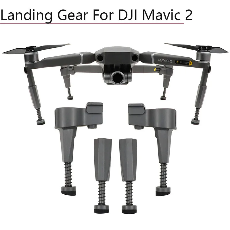 Увеличенная посадочная Шестерня для DJI Mavic 2 Pro, кронштейн с зумом, удлиняющая ногу, пружинный амортизатор, штатив, пружинная стойка, аксессуары для дрона