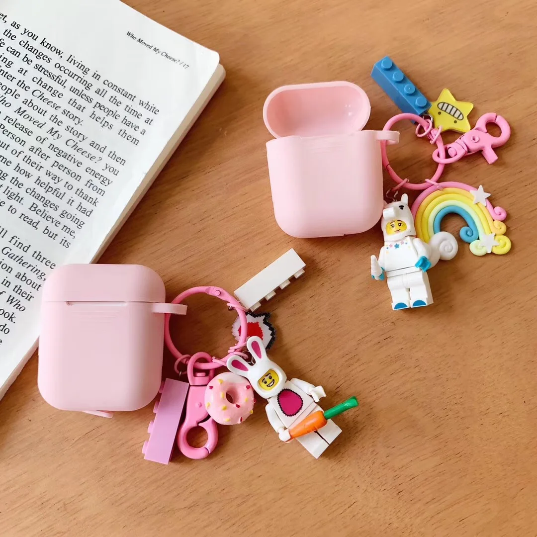 

Cute 3D Doll toy story silicone headphone cable doll Earphone Case For Apple Airpods Soft Marvel Legos Bluetooth Wireless Cover