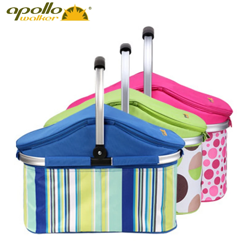 Apollo large Picnic Thermal cooling basket Insulated cooler bag 32L