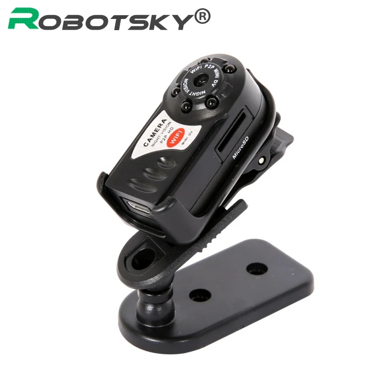 

Mini Q7 Camera 480P Wifi DV DVR Wireless IP Cam Mini Video Camcorder Recorder Infrared Night Vision Small Camera Support TF Card