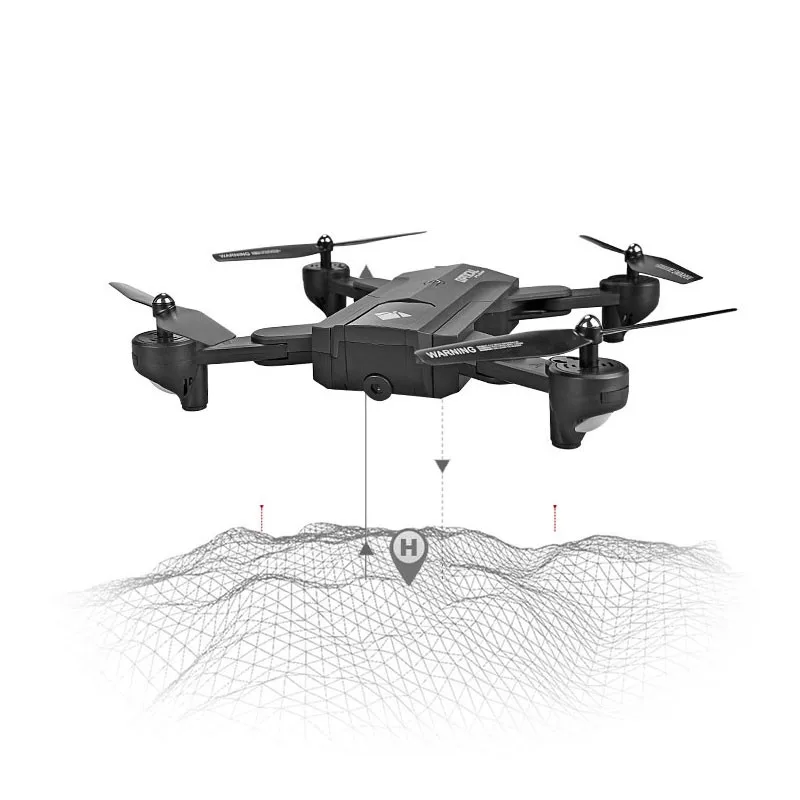 

2018 F196 Foldable Drone with Camera 2MP HD RC Quadcopter Optical Flow Drone Gesture Control