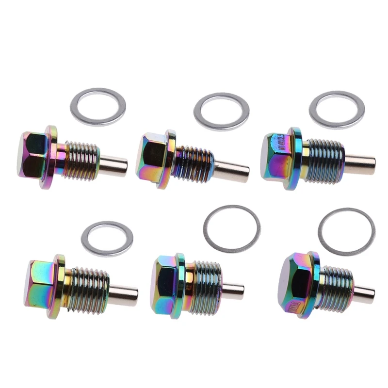 

Hot New M12 M14 M16 M20x1.5/1.25 Aluminum Magnetic Oil Drain Plug Bolt Sump Nut High Quality 10166