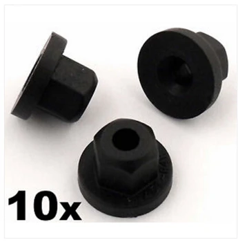 

10x For Saab Plastic Nuts- Unthreaded 4mm diameter hole- Bumpers & wheel arch lining