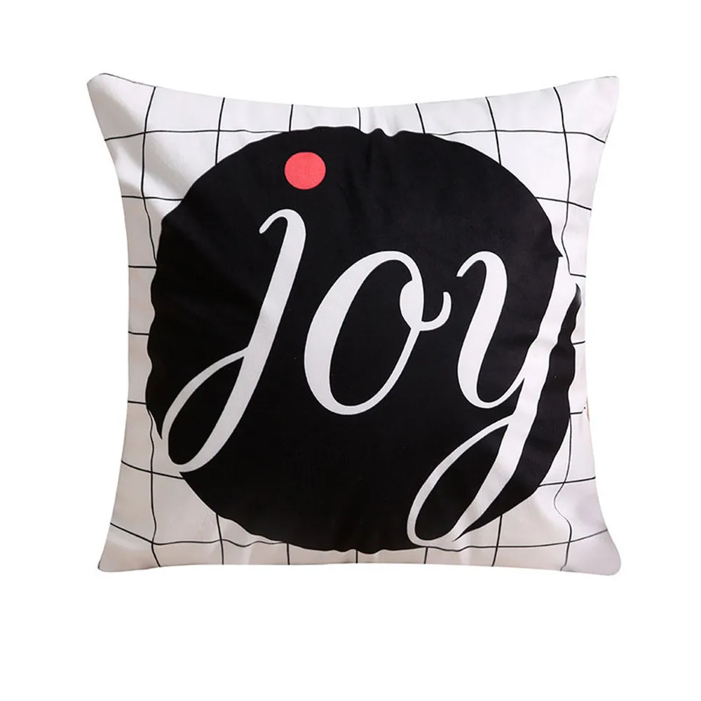 

Nordic ins wind cuddle pillowcase sofa Home soft decorative pillow Cotton Hemp Cushion printing