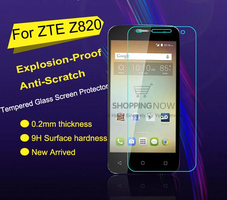 Ultra Thin HD 2.5D For ZTE Obsidian Z820 Premium Tempered Glass Screen Protector 0.2mm Clear Front Protective Film With Box | Мобильные