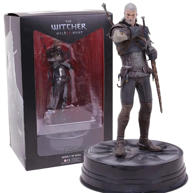 

The Witcher 3 Wild Hunt Geralt of Rivia Statue PVC Figure Collectible Model Toy 24cm
