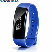 Soonhua Смарт Браслет вызова напомнить дистанционного автоспуска Фитнес трекер калорий сна Приборы для измерения артериального давления Мониторы спортивные часы
