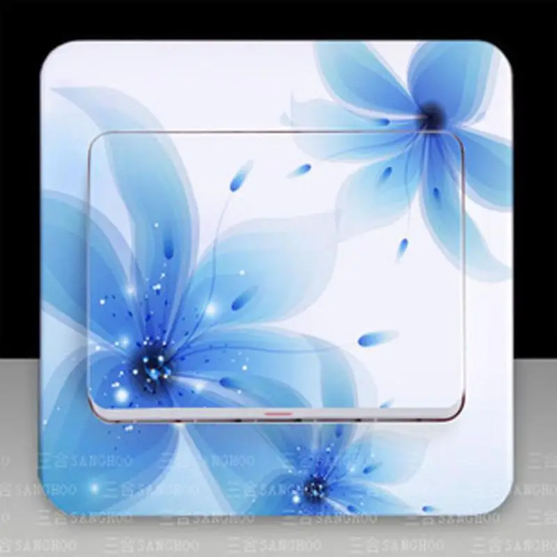 

1 pcs South Korea's Creative Fashion A Good Time Socket Stickers Romantic Garden Diy Switch Stickers Wall Wallpaper