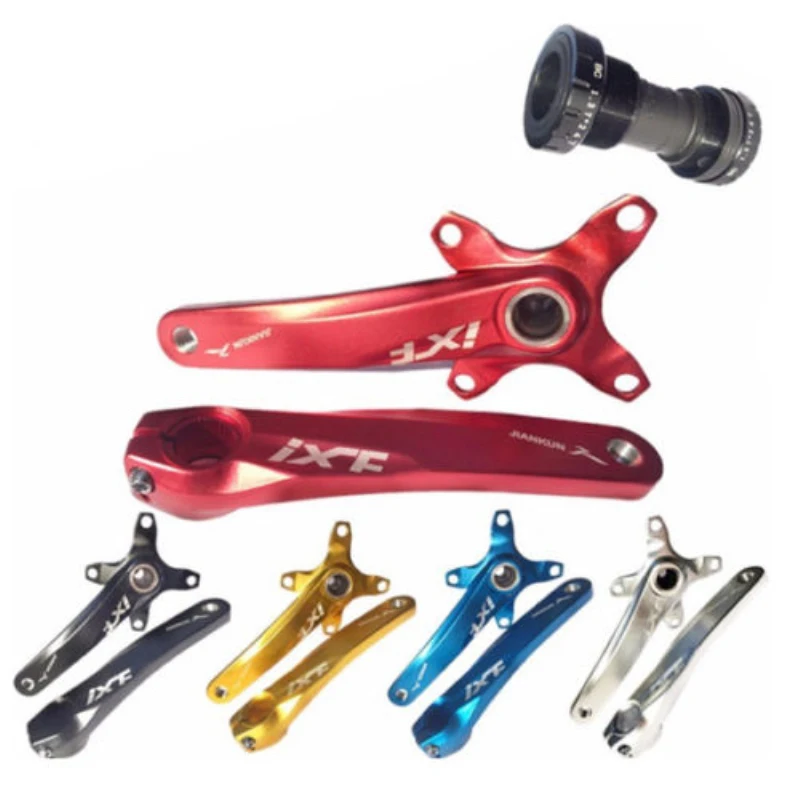 

Multicolor IXF Aluminum MTB crankset road bike Carbon Crank Bicycle Crankset 170mm BCD 104mm Bottom Bracket Stable