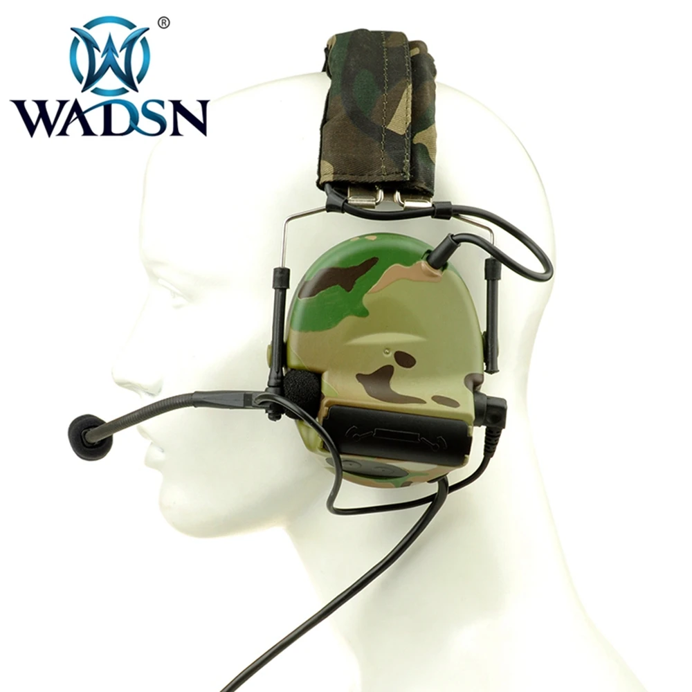 Тактические наушники WADSN Comtac II с шумоподавлением военные защитой слуха для