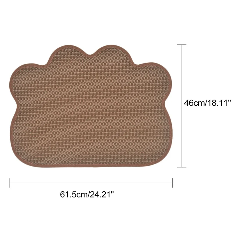 Медведь аксессуар в виде лапы животного подстилка для кошки экологичный EVA двухслойный анти-всплеск Placemat лоток аккуратный спальный
