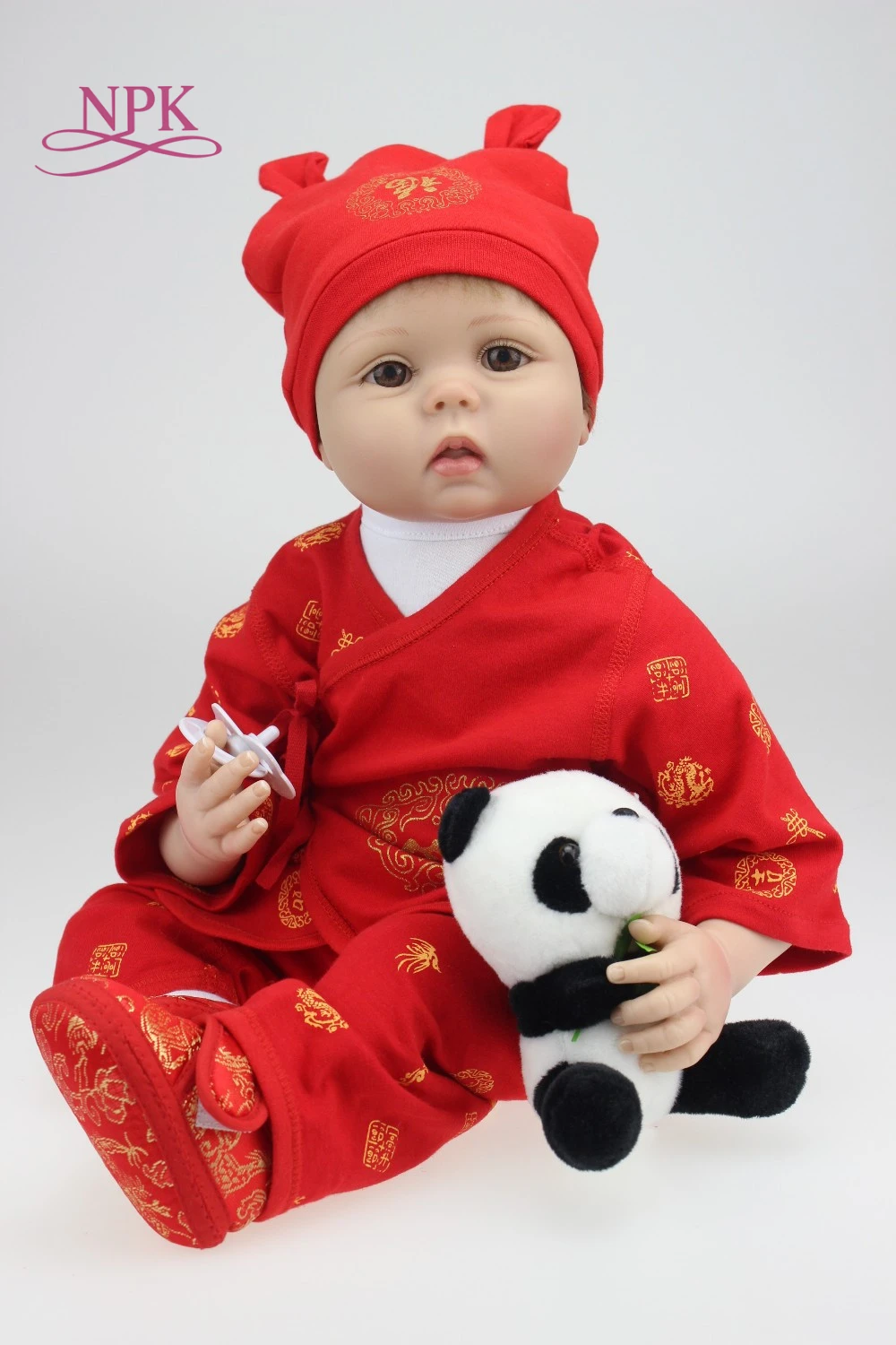 

NPK 55cm soft Silicone Reborn Baby Dolls Reborn Babies Toys For Children Dolls For Girls Bonecas Reborn De Silicone Toys