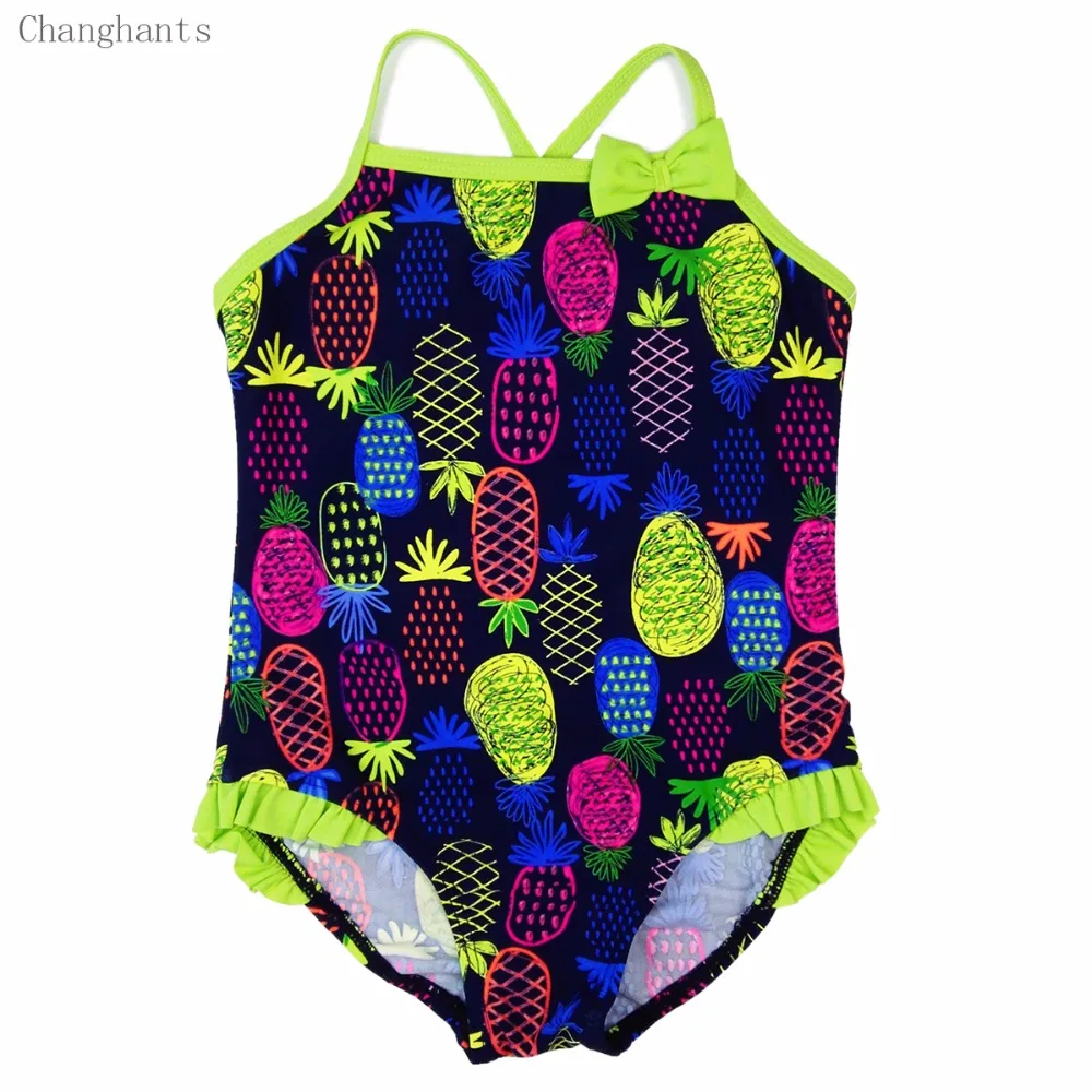 Children Swimming wear Bathing suit Baby Girls Swimwear Pineapples ...