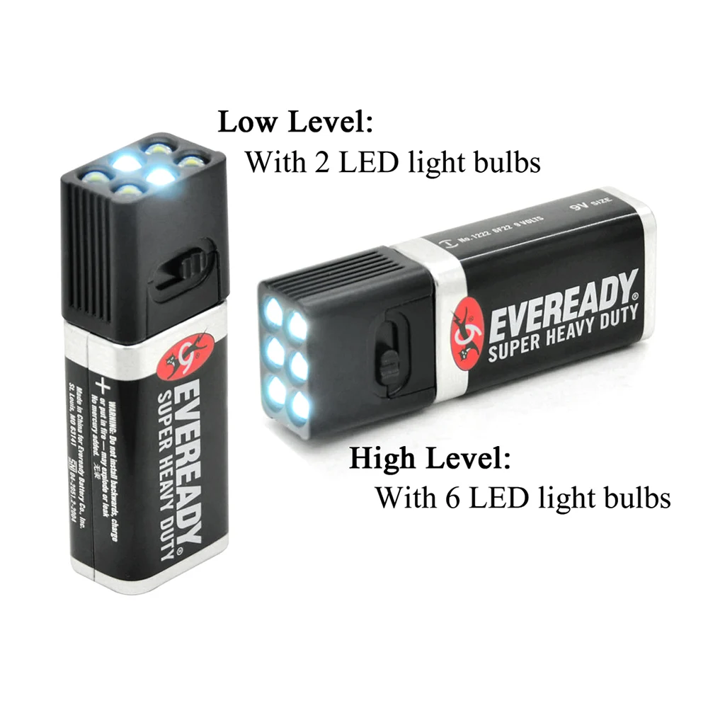 3Stk Blocklite Mini Taschenlampe 9V 6 LEDs Mini Lampe Dimmbar Campinglampe U3I8 3Stk Blocklite Mini Taschenlampe 9V 6 LEDs Mini Lampe Dimmbar Campinglampe U3I8