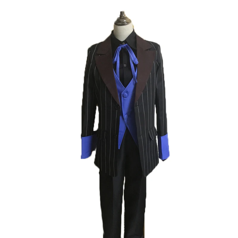 Anime Gravity Falls AU Dipper Cosplay Costume coat+vest+shirt+pantin