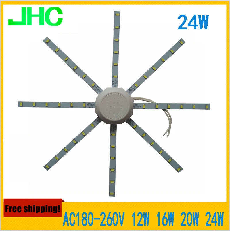 12 Вт 16 Вт 20 Вт 24 Вт из светодиодов потолка источник света магнит модуль дооснащения замените диск лампа доска 190 мм 210 мм 250 мм 290 мм бесплатная