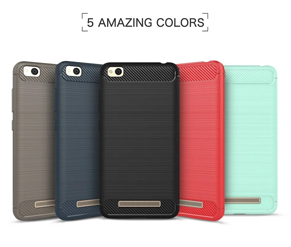 Icoque Anti Knock Cases For Xiaomi Redmi 4A Case Armor Xaomi 4X Soft Carbon Fiber Xio Redmi4A Cover For 4X 4A Case Xiaomi Redmi (8)