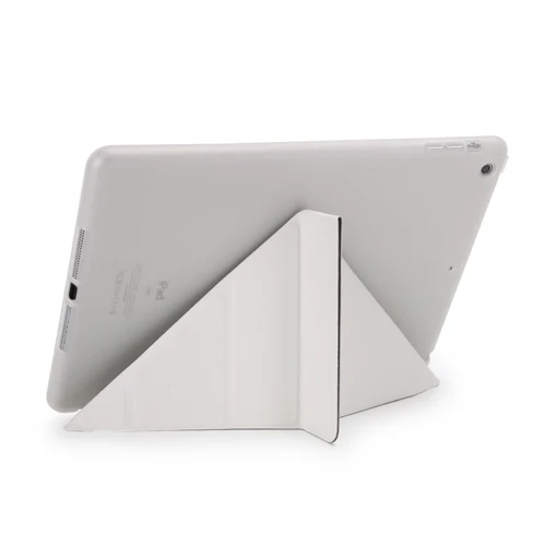 Смарт Услуга/сна чехол для нового iPad 9.7 A1822 Мода ультратонких+ Мягкий ТПУ прозрачный задняя крышка Подставка+ один Stylus подарок - Цвет: white
