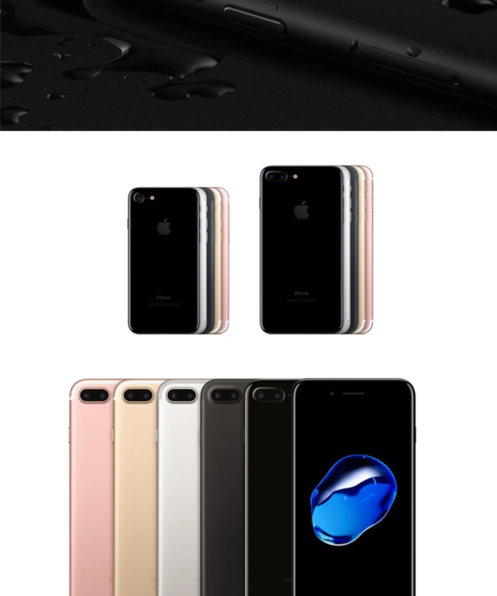 Новая китайская версия, Apple iphone 7/iphone 7 Plus, 2 Гб ОЗУ, 128 ГБ IOS 10, Touch ID, LTE, МП камера, смартфон