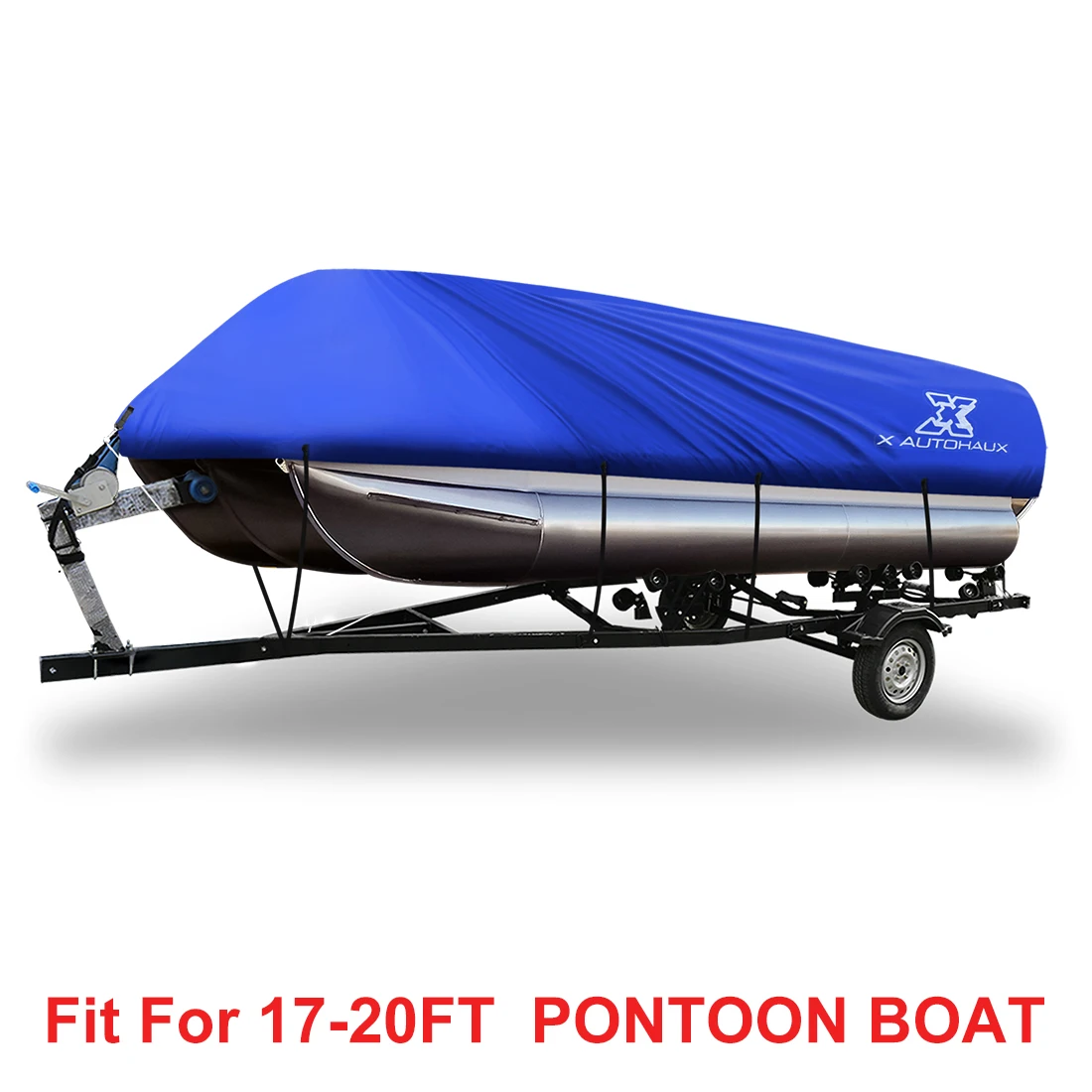 X Autohaux 300D крышка лодки 17-20ft/21-24ft 600*400 см/740*400 см водонепроницаемый Trailerable Рыбалка Лыжный бас для лодки квадратной формы - Цвет: 17-20ft Blue