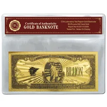 Американская, американская,$100 банкнота, золото, один доллар, цветная 3D пластиковая рамка