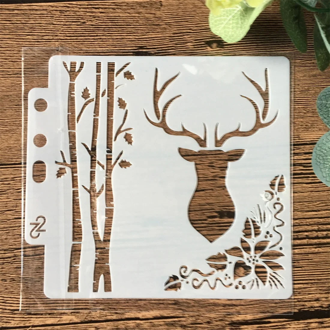 

5inch Christmas Deer Elk Layering Stencils Wall Painting Scrapbooking Stamping Embossing Album Decorative Card Template
