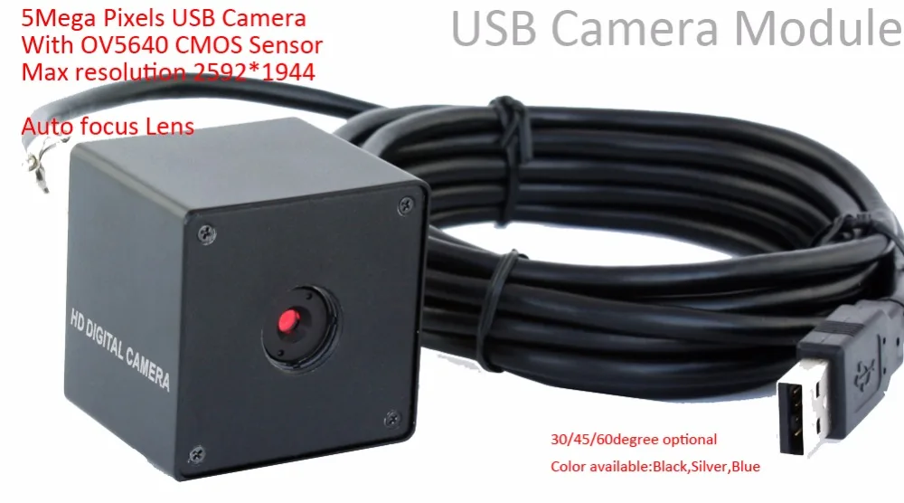 ELP 5MP 2592x1944 Автофокус USB камера MJPEG/YUY2 мини камера CCTV HD USB2.0 Автофокус промышленная камера