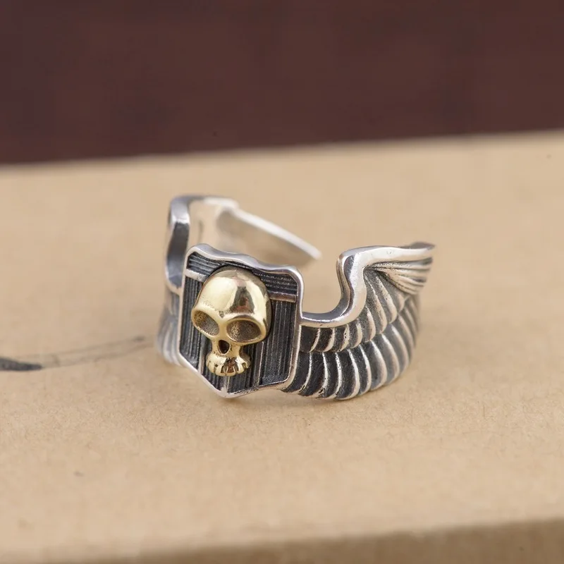 

2019 Men Alexandrite Anel Feminino Deer S925 Resto Ancient Ways Is Thai Art Opening Skull Shape Wholesale Ring Female Money
