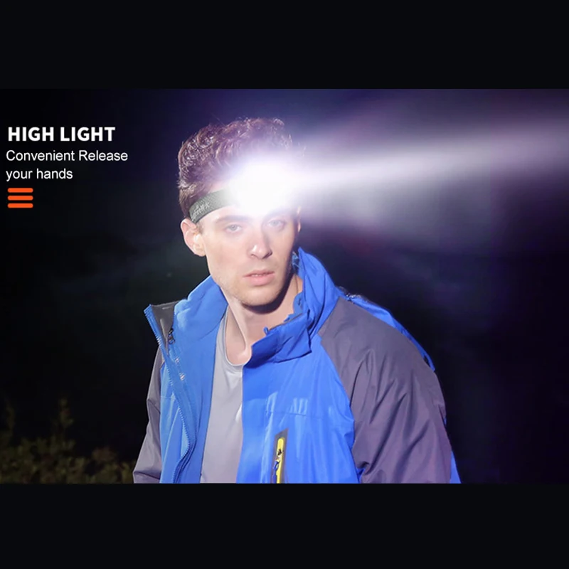 Supfire светодиодные фары USB фонарик Linterna LED EDC фара HL05 Zebralight 1000lm Lampe фронтальная для