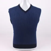 Большой размер кашемировый саржевый Вязаный Мужской базовый пуловер свитер с v-образным вырезом сплошной цвет ЕС/S105-4XL135 розничная оптом настроить