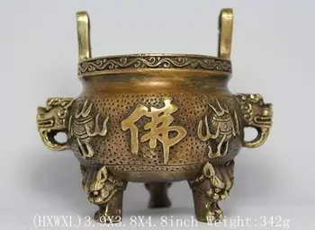 

CHINESE HANDWORK DRAGON BUDDHA COPPER INCENSE BURNER