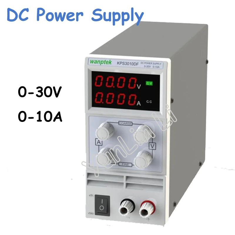 0-30 V/0-10A DC источник питания 110 V-230 V 0 1 V/0.001A светодиодный цифровой Регулируемый