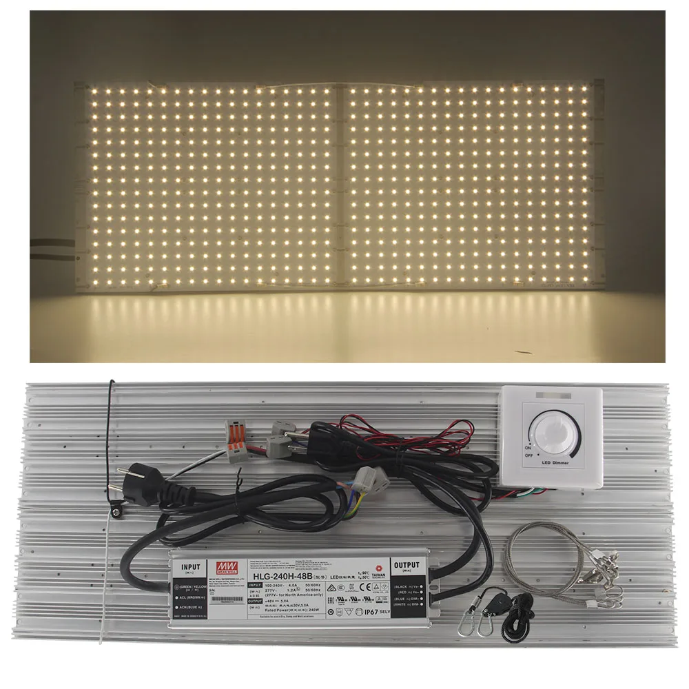 Горячая идея LIGHTDimmable 288 samsung lm301b 3000K 3500K 4000K 660nm красная Квантовая плата Led светать полный спектр