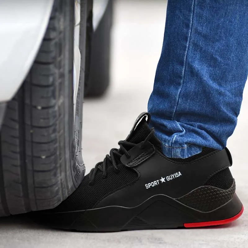 Men's steel head work safety shoes casual breathable outdoor sports shoes stab men's comfortable industrial shoes Men's steel head work safety shoes casual breathable outdoor sports shoes stab men's comfortable industrial shoes