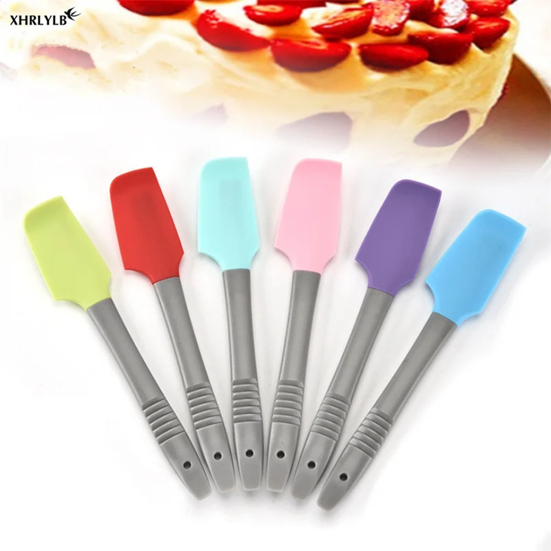 

XHRLYLB Small Silicone Scraper Cake Blade Milk Butter Spatula Baking Utensils Kitchen Gadget Wedding Decoration Baby Shower.7z