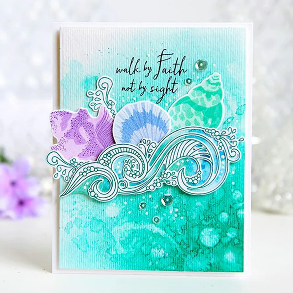 

GJCrafts Metal Cutting Dies New 2019 Waves Craft Dies Scrapbooking Album Embossing Die Cut Card Making Metal Dies Decor