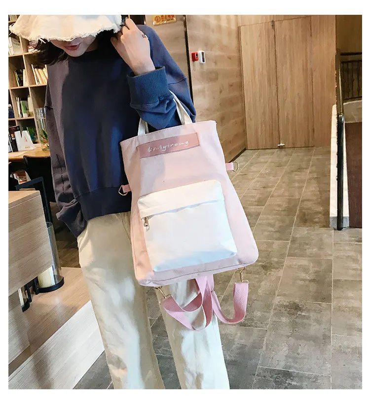 Женский высокое качество холст путешествия рюкзак женский мочила Feminina Sac Dos Back Pack школьные ранцы для подростков женский рюкзак