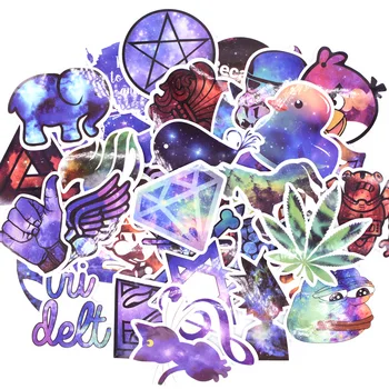 

50pcs Super Beautiful Starry Sky Stickers For Computer PS4 Pad Phone Laptop TV Fridge Bicycle DIY Waterproof Decal Sticker