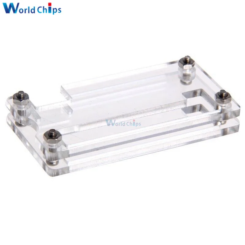 

Raspberry Pi Zero Acrylic Case Shell Transparent Acrylic Protection Box With Screws And Nuts