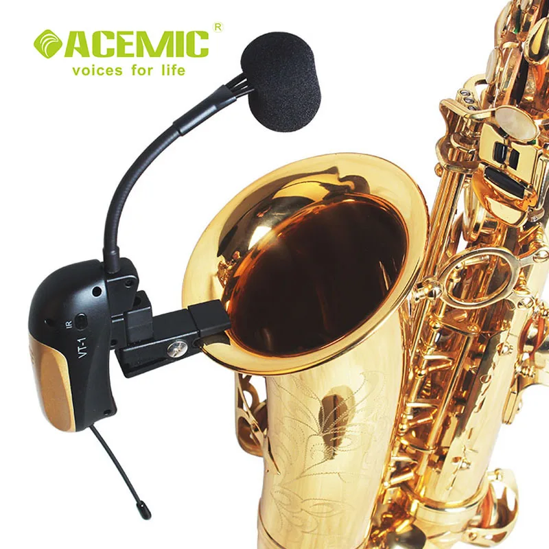 ACEMIC PR-8/ST-3 Высокое качество Портативный беспроводной саксофонный микрофон системы саксофоны/труба/тромбон/латунь инструмент