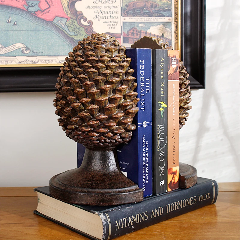 

Some USA pine Bookends bookend ornaments resin Bookends Home Furnishing decor D0164 book