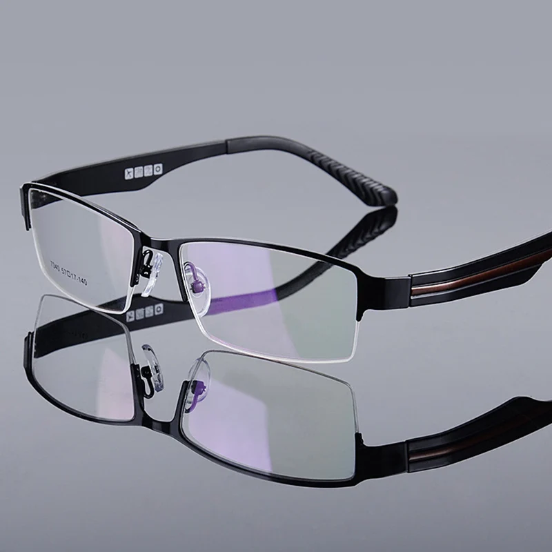 Alloy Frame Ultem Temple Rubber Tips Prescription Glasses Frame for Men