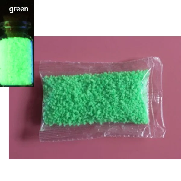 10g/20g/30g Luminous Glow Paint Pigment DIY Starry Wish Bottle Creative Party DIY Bright Paint Fluorescent Particles Material - Цвет: 10g green