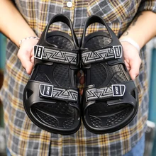 KLYWOO; мужские пляжные сандалии; повседневная мужская обувь; летние модные пляжные шлепанцы; прозрачная обувь; Sapatos Hembre Sapatenis Masculino