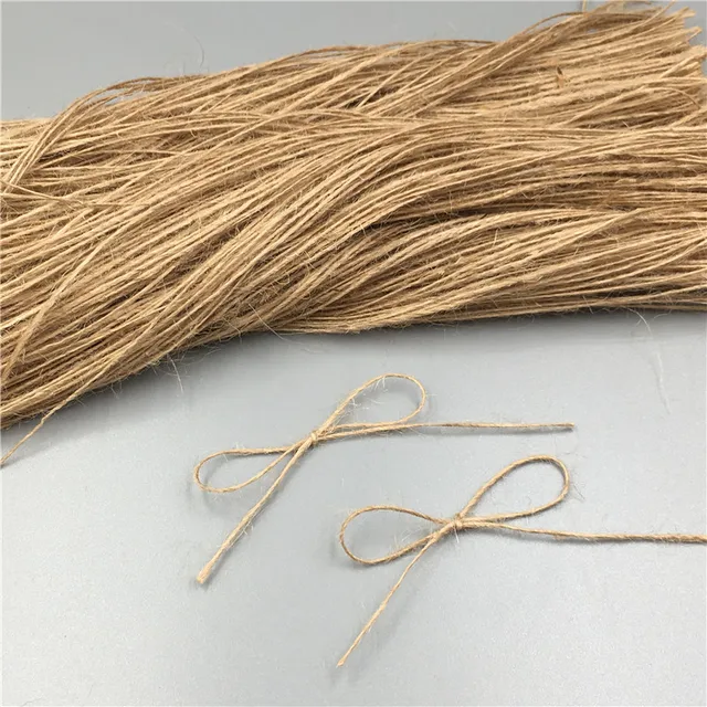 Ficelle De Jute Naturelle 100m X 3mm - Pour Emballage, Décoration, Jardinage, Couleur Noire