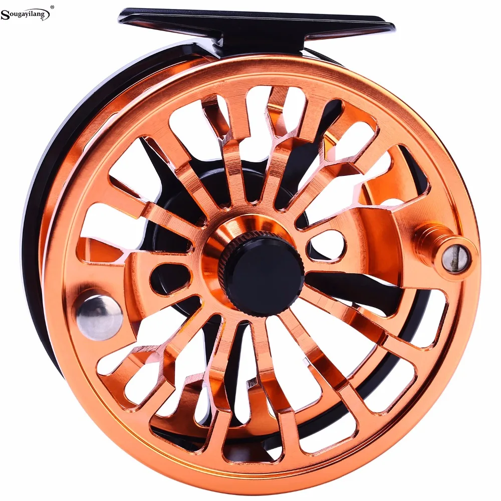 

Sougayilang Fly Fishing Reel Left/Right Hand Coil Die Casting Aluminium Alloy Spool Fly Reel Saltwater Fishing Tackle 5/6 7/8