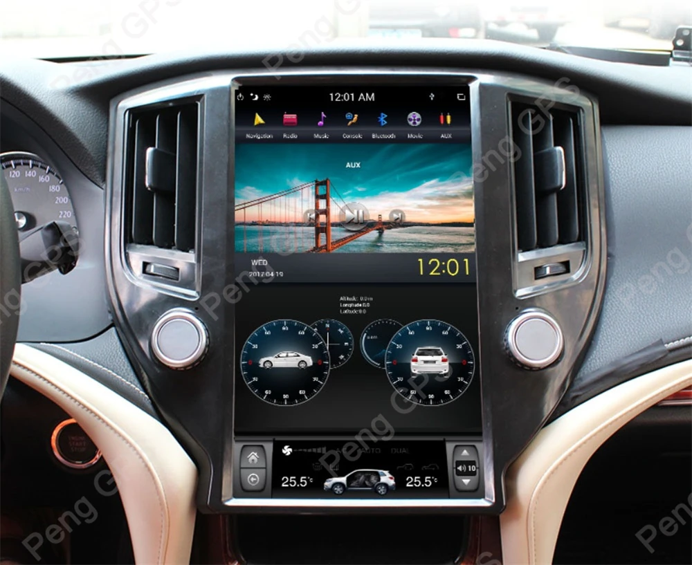 Top 13.6" Android Car GPS Navigation for TOYOTA CROWN Twelfth/Thirteenth/Fourteenth generation NO CD DVD Player Headunit Autoradio 5