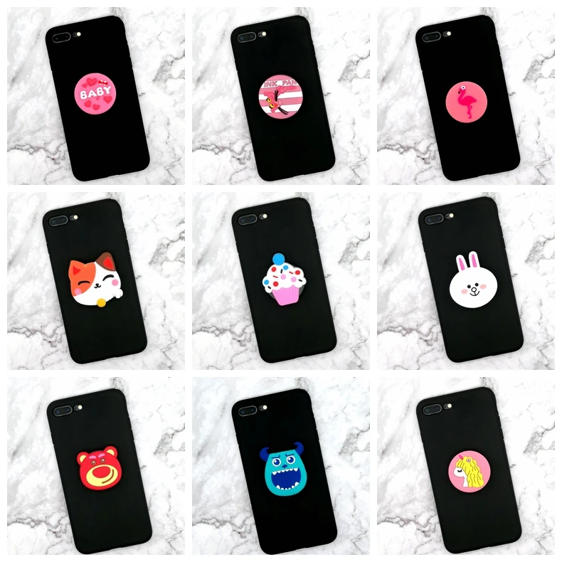 

Universal mobile phone stretch bracket Cartoon air bag Phone Expanding phone Stand Finger car phone Holder ring holder